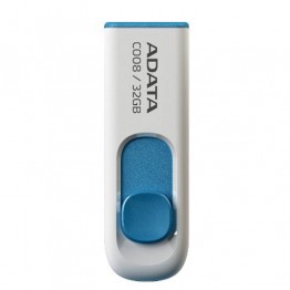 ADATA C008 USB 2.0 Flash Memory - 32GB - White