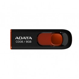 ADATA C008 USB 2.0 Flash Memory - 64GB - Black