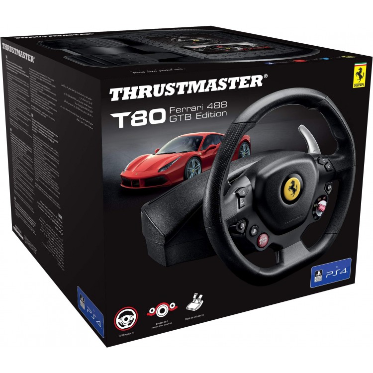 خرید فرمان بازی Thrustmaster T80 نسخه Ferrari 488 GTB Edition - مخصوص PS4