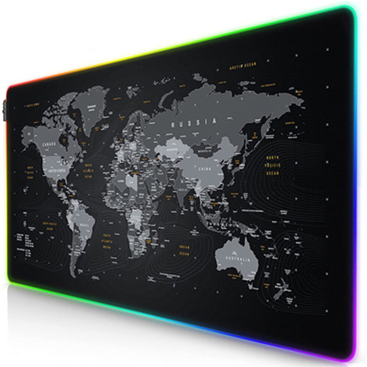 خرید موس پد Titanwolf طرح Global Lighting RGB - اورسایز