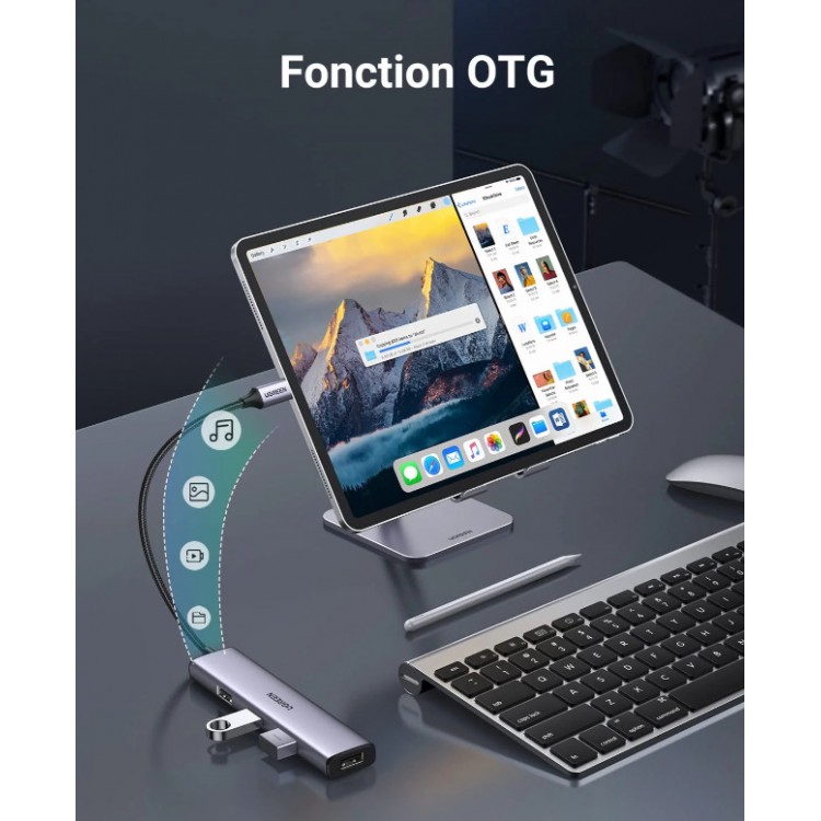 خرید هاب UGREEN USB-C - دارای چهار پورت