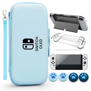 VGBUS 7-in-1 Accessory Case for Nintendo Switch OLED - Turquoise