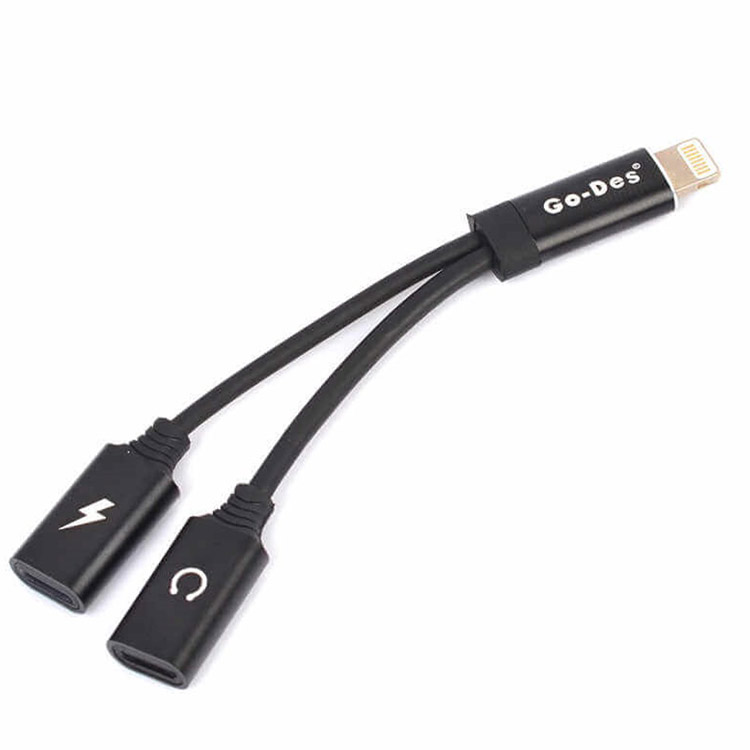 Go-Des Lightning to Audio and USB Adapter لوازم جانبی 