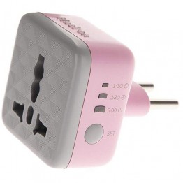 Hadron EU Stablilizer Power Plug Adapter with Timer - Pink