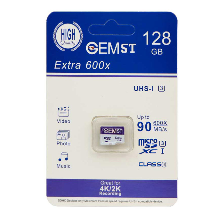 خرید کارت میکرو اس دی GEMst Extra 600x - ظرفیت 128 گیگابایت