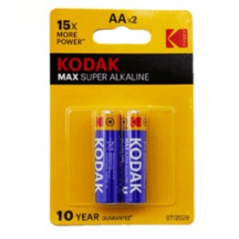 Kodak Max Super Alkalaine AA Battery x2