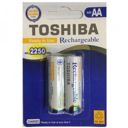 Toshiba Rechargabel AA Batteries - 2250mAh