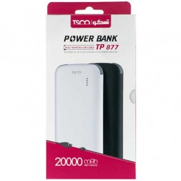 TSCO TP-877 Power Bank - 20000mAh - White/Black