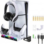 خرید پایه دیواری ipega RGB همراه با شارژر برای PS5