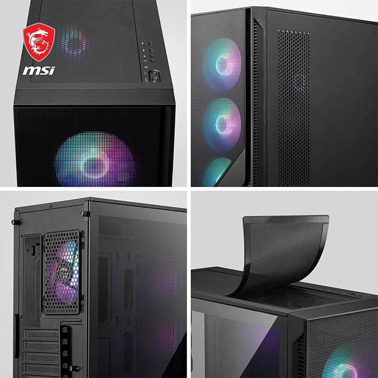 خرید کیس کامپیوتر MSI MAG Forge 321R Airflow - شاسی مید تاور - سیاه