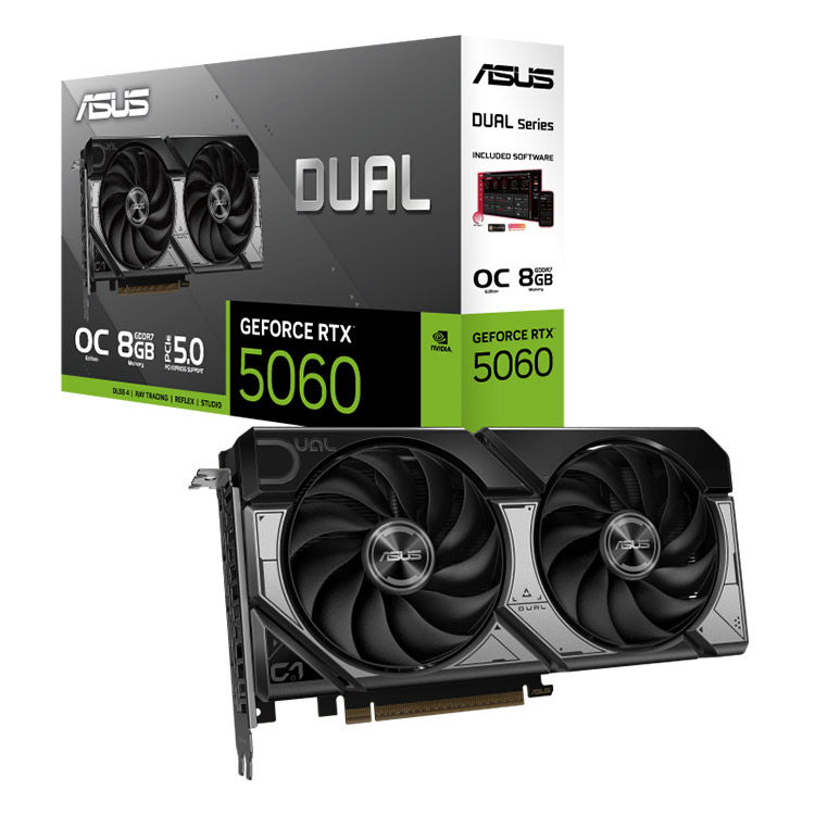 خرید کارت گرافیک Asus Dual GeForce RTX 5060 OC - حافظه 8 گیگابایت