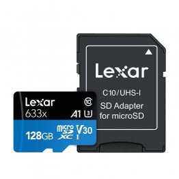 خرید Lexar High-Performance 633x MicroSDXC UHS-I Card with SD Adapter- 128GB