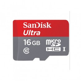 SanDisk Ultra MicroSDHC UHS-I Memory Card with SD Adapter - 16GB