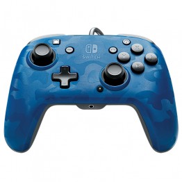 Faceoff Deluxe+ Audio Wired Controller - Blue Camo