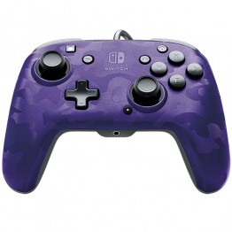 Faceoff Deluxe+ Audio Wired Controller - Purple Camo