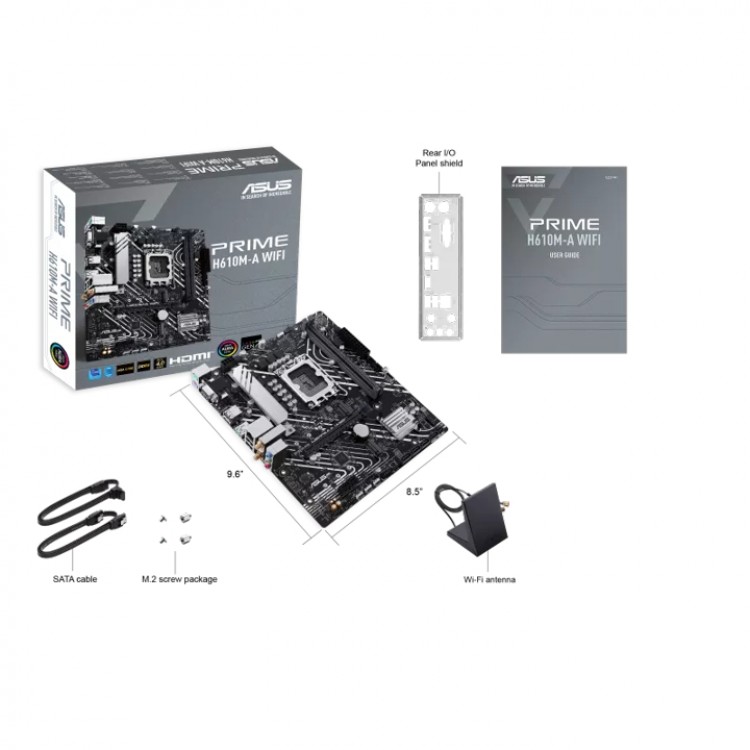 خرید مادربرد Asus Prime H610M-A WiFi - فرم M-ATX - چیپست Intel