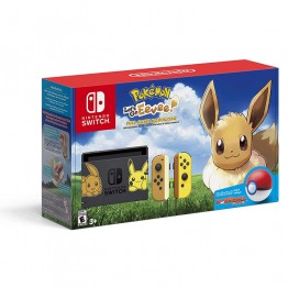 Nintendo Switch Pikachu & Eevee Edition with Pokemon: Let's Go Eevee! + Poke Ball Plus