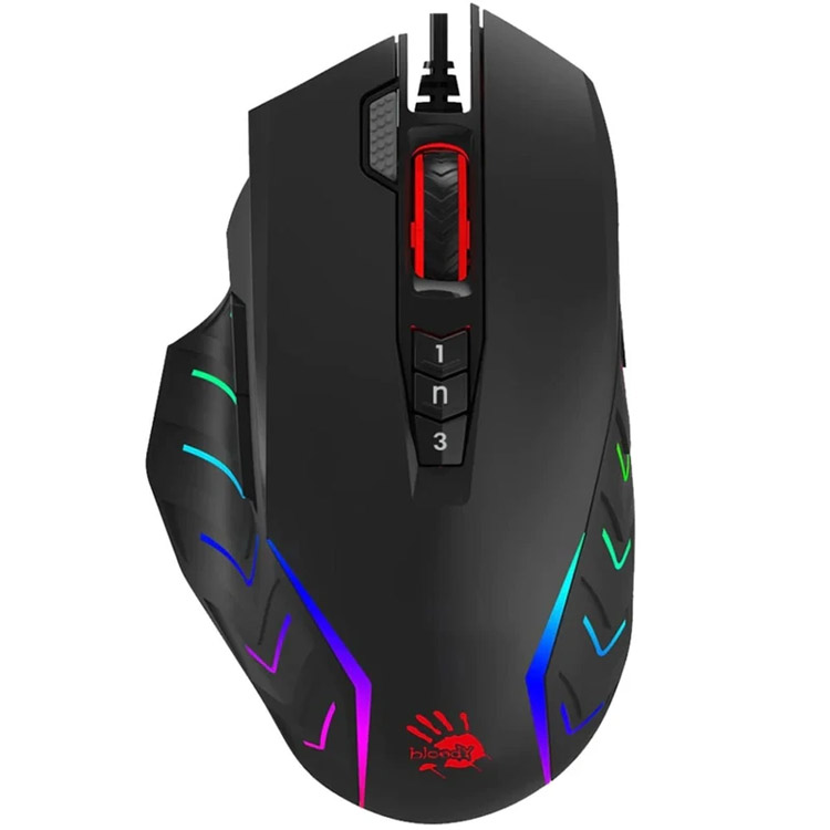 خرید A4Tech Bloody J95S Gaming Mouse - Stone Black