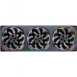 JONSBO ZA-360BR Infinity Mirror Series Reverse PC Case Fan - Black