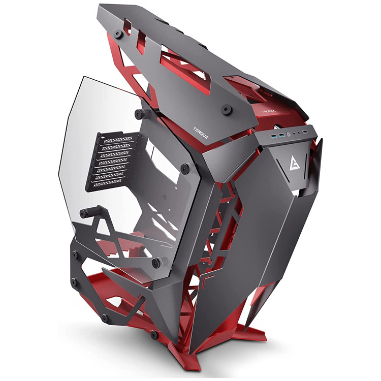 خرید کیس کامپیوتر Antec Torque Aluminum - شاسی مید تاور - سیاه/قرمز