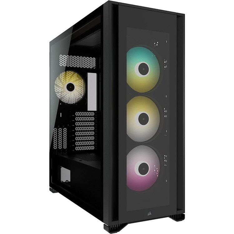خرید کیس کامپیوتر Corsair iCUE 7000X RGB TG- شاسی فول تاور - سیاه