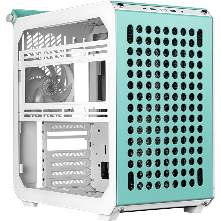 خرید کیس کامپیوتر Cooler Master Qube 500 Flatpack - شاسی مید تاور - ماژولار - نسخه Macaron