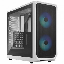 Fractal Design Focus 2 RGB Mid-Tower PC Case - White TG Clear Tint