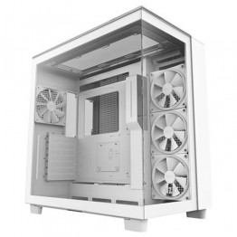 NZXT H9 Elite Mid-Tower Gaming PC Case - Matte White