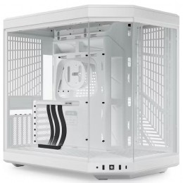 Hyte Y70 Mid-Tower Dual-Chamber Modern Aesthetic PC Case - Snow White