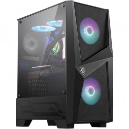 MSI MAG Forge 100R Mid-Tower Gaming PC Case - Black