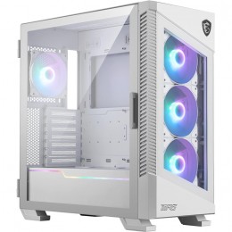 MSI MPG Velox 100R Mid-Tower Gaming PC Case - White