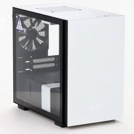 NZXT H210 Mini-Tower Gaming PC Case - White