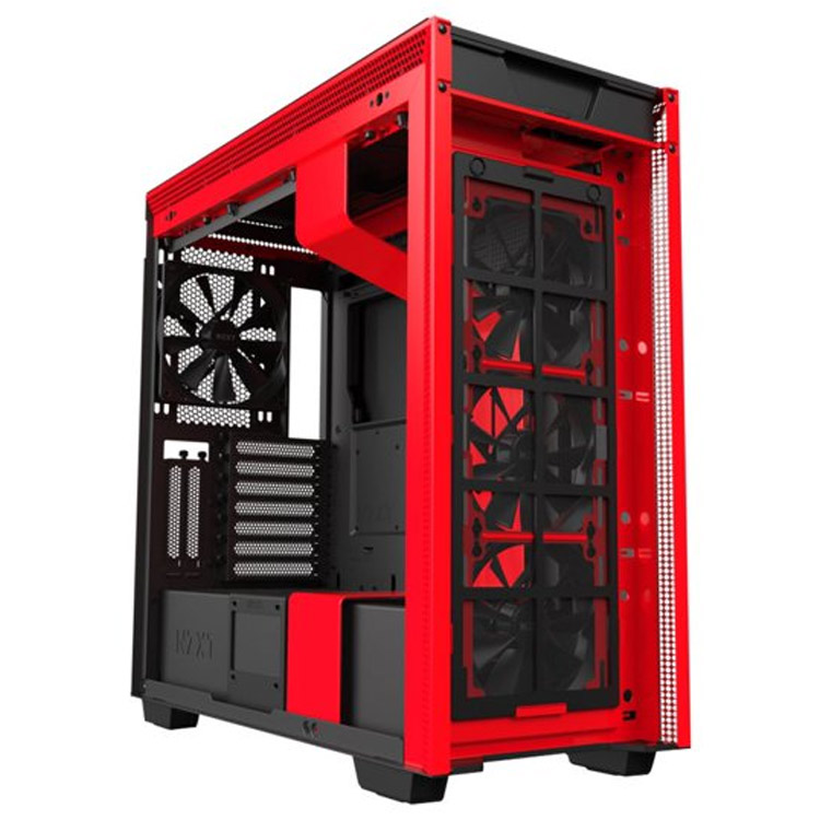 خرید کیس کامپیوتر NZXT H710i - شاسی مید تاور - سیاه/قرمز