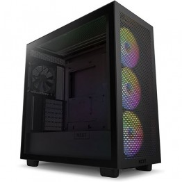 NZXT H7 Flow Mid-Tower Gaming PC Case - Matte Black