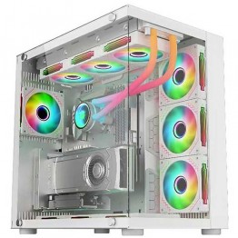 WJ Coolman Robin I Mid-Tower Gaming PC Case - White