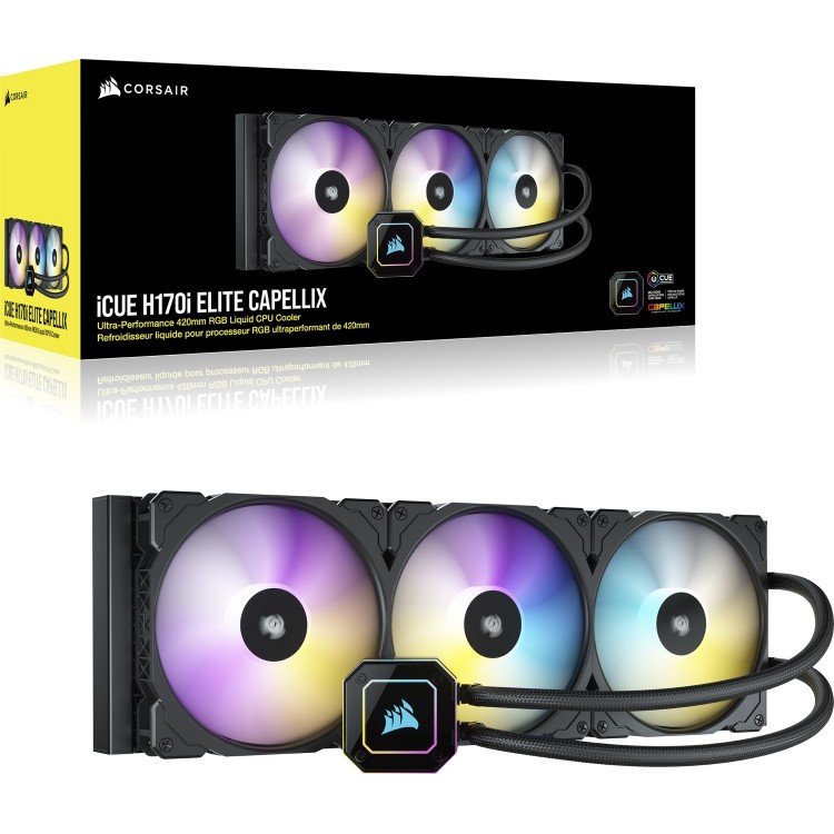 خرید خنک کننده پردازنده Corsair iCUE H170i ELITE CAPELLIX - خنک کننده مایع - 420 میلیمتر