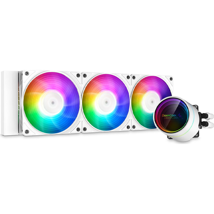 خرید خنک کننده پردازنده DeepCool Castle 360EX A-RGB - خنک کننده مایع - سفید