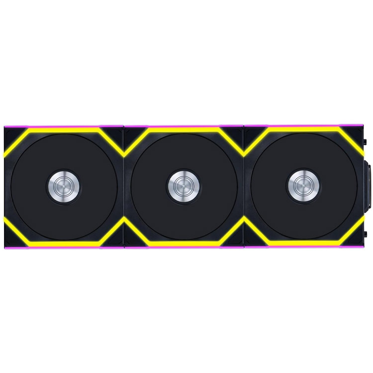 خرید فن کیس Lian Li Uni SL ARGB بی‌سیم با تیغه‌های معکوس - پک سه‌تایی - سیاه