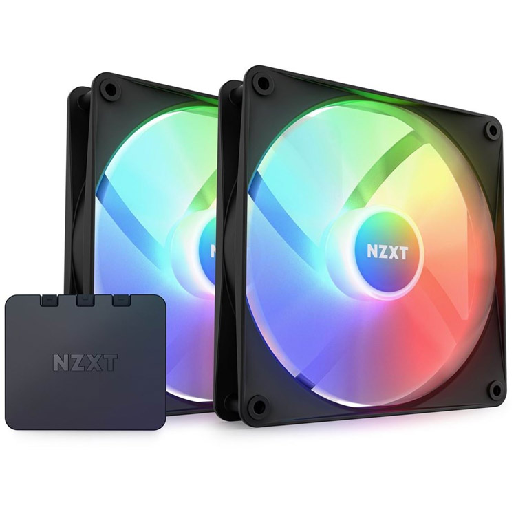 خرید فن کیس NZXT F140 RGB Core - پک دوتایی - سایز 140 میلیمتر - سیاه