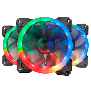 Redragon GC-F008 12cm RGB PC Case Fan - 3 Packs