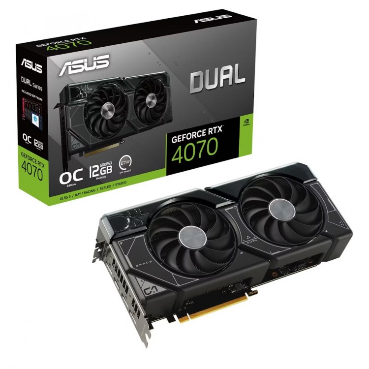 خرید کارت گرافیک Asus Dual GeForce RTX 4070 - حافظه 12 گیگابایت - سیاه