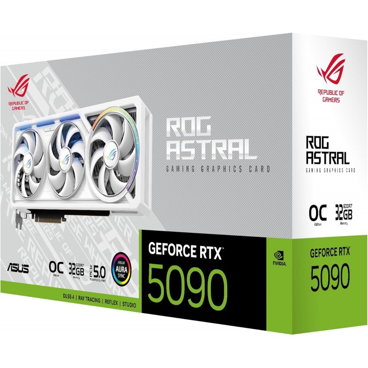 خرید Asus ROG Astral GeForce RTX 5090 OC - نسخه سفید - حافظه ۳۲ گیگابایت