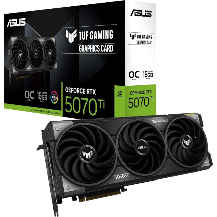 خرید کارت گرافیک Asus TUF Gaming GeForce RTX 5070 Ti - حافظه 16 گیگابایت