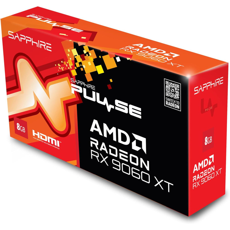 خرید کارت گرافیک Sapphire Pulse Radeon RX 9060 XT - حافظه ۱۶ گیگابایت