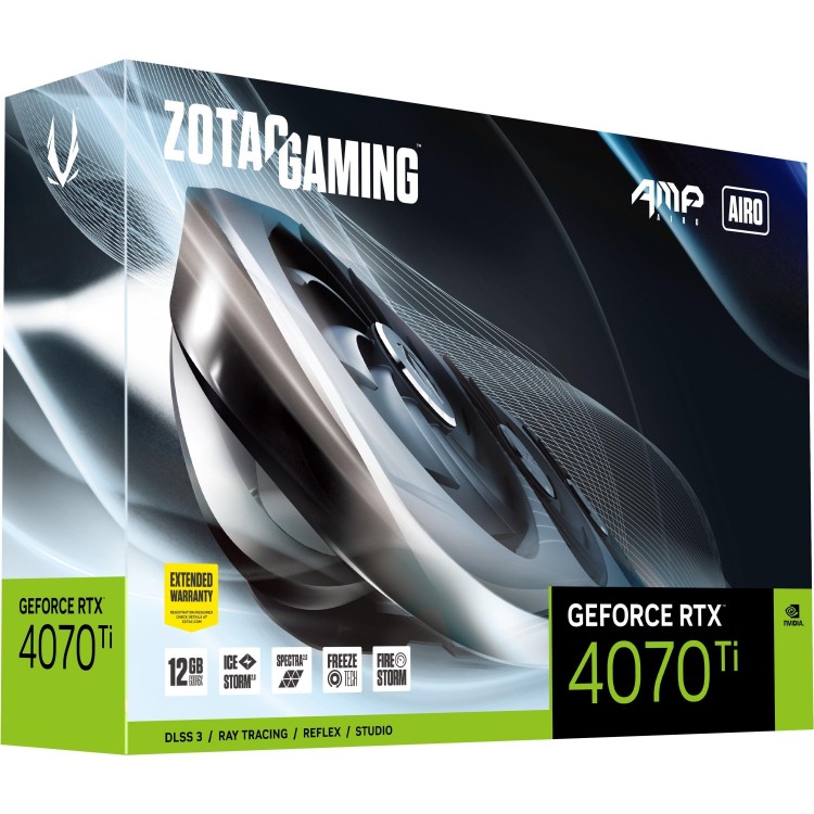 خرید کارت گرافیک ZOTAC GeForce RTX4070 Ti AMP AIRO - حافظه 12 گیگابایت