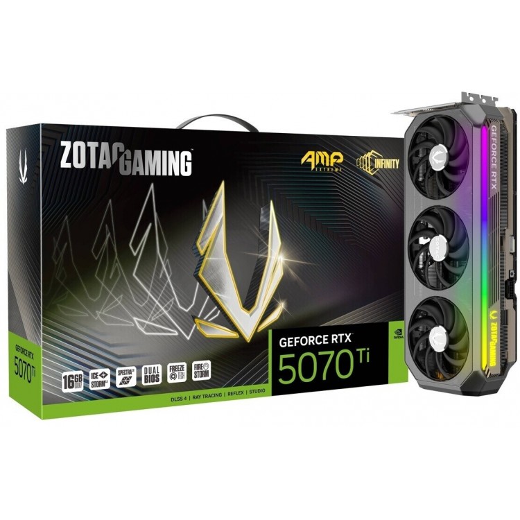 خرید کارت گرافیک ZOTAC GeForce RTX 5070 Ti AMP Extreme Infinity - حافظه 16 گیگابایت