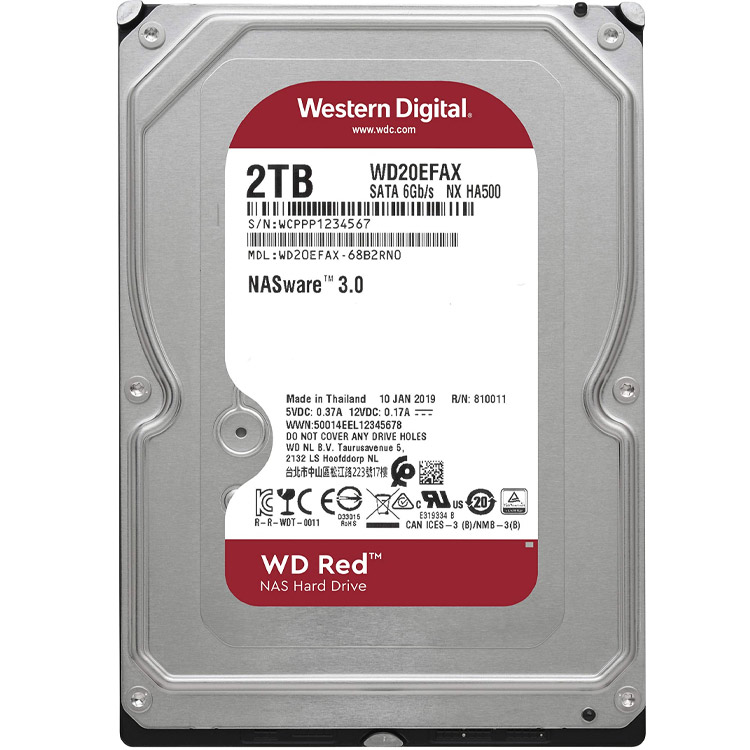 خرید هارد کامپیوتر WD Red WD20EFAX - دو ترابایت
