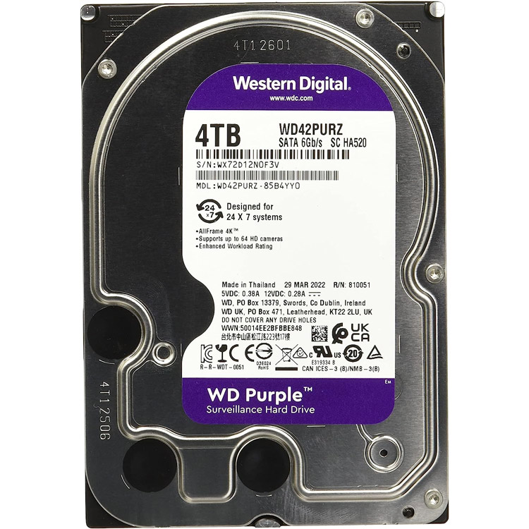 خرید هارد کامپیوتر WD Purple WD42PURZ - چهار ترابایت