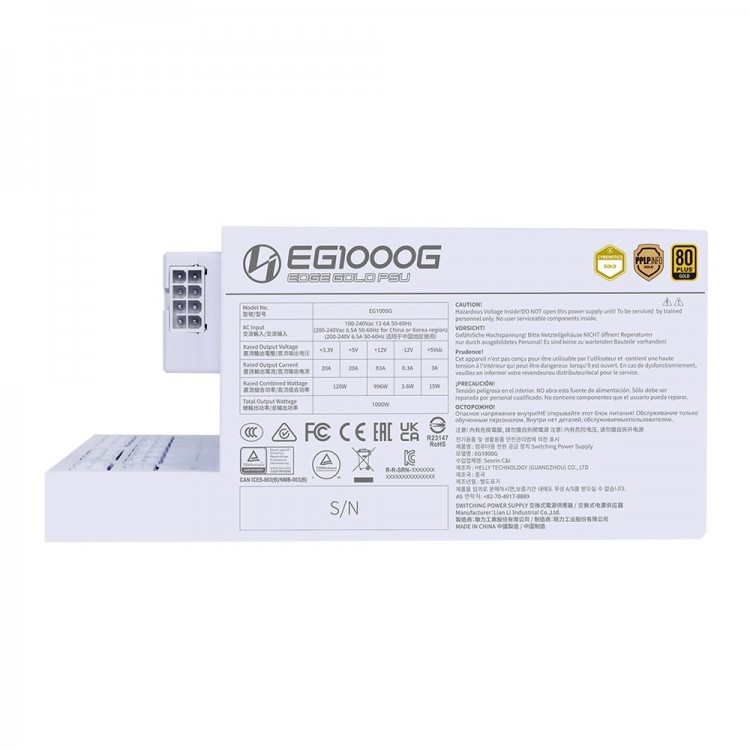 خرید پاور Lian Li Edge 1000W Gold - سفید