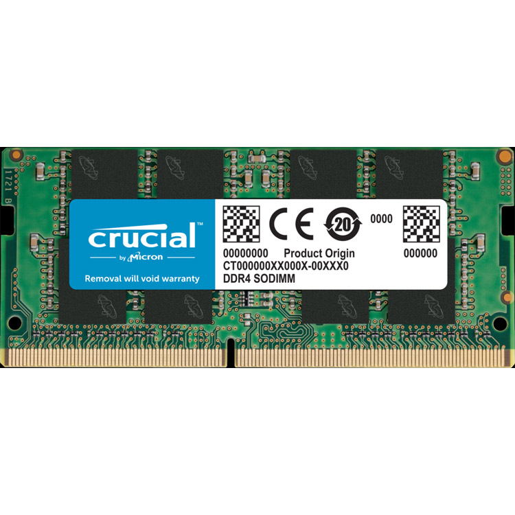 خرید رم Crucial SODIMM - ظرفیت 16 گیگابایت - DDR4 - فرکانس 4800 مگاهرتز - CL40
